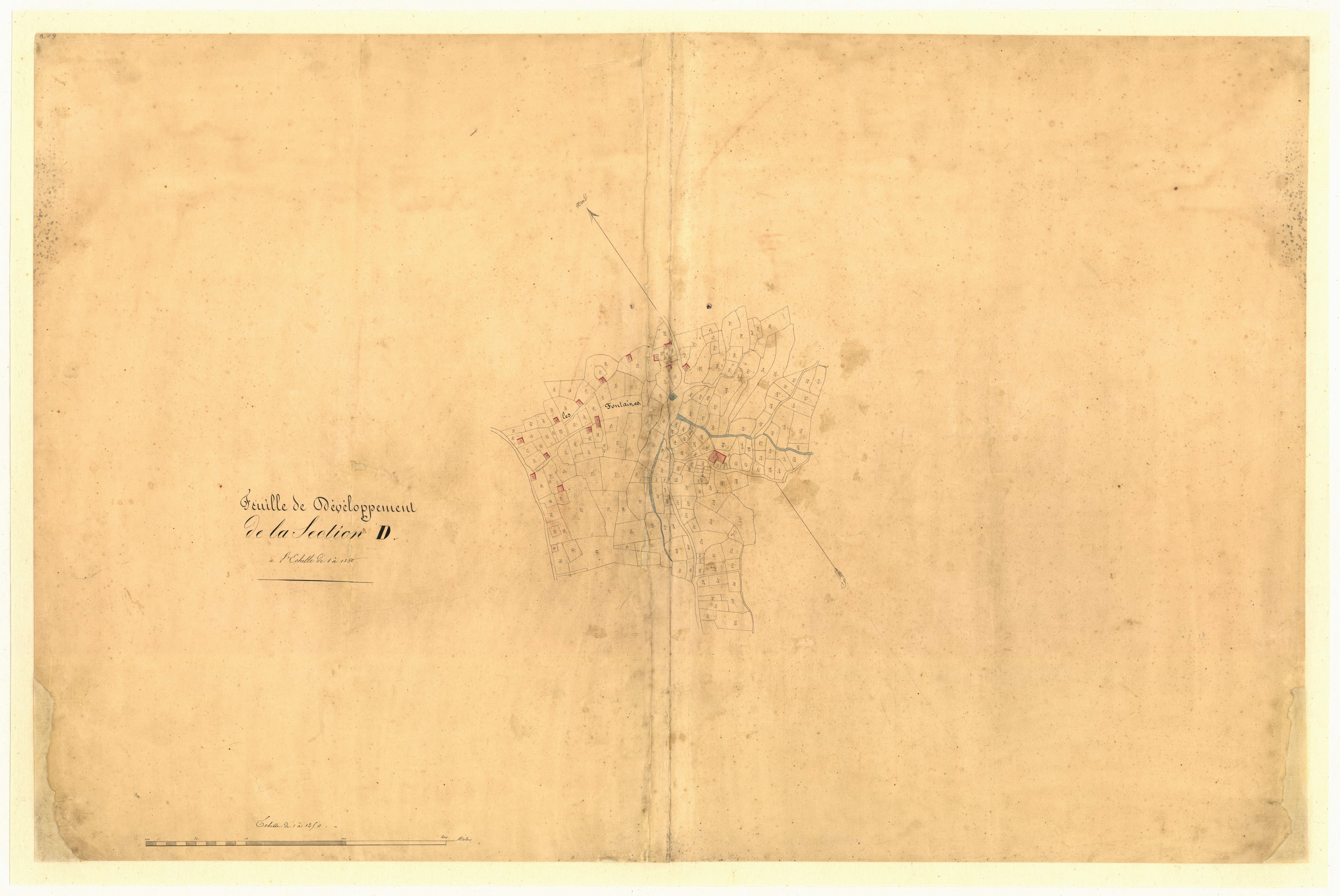 Notre Dame (développement). - Plan de section, D(d)