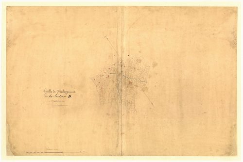 Notre Dame (développement). - Plan de section, D(d)