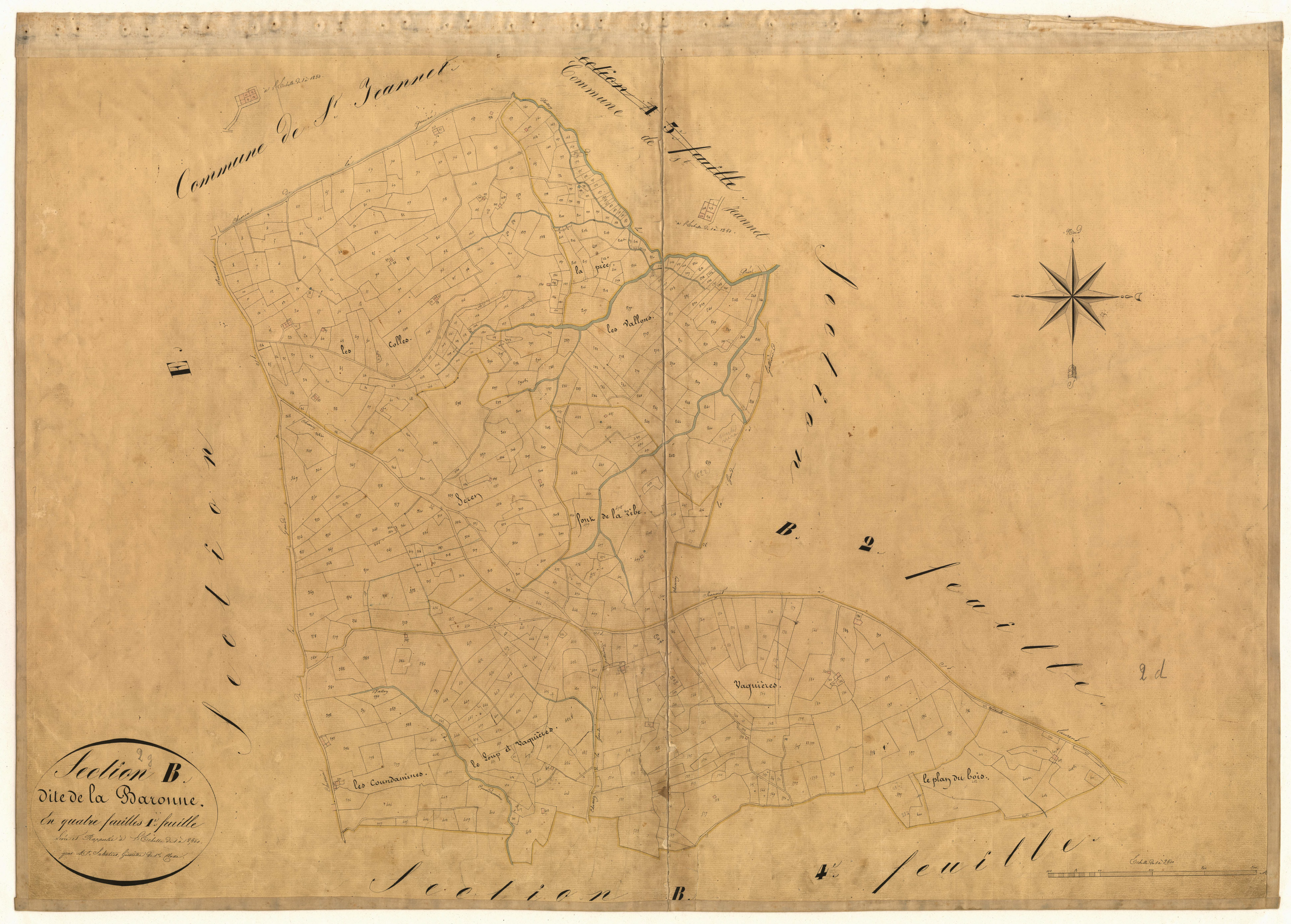 La Baronne. - Plan de section, B1