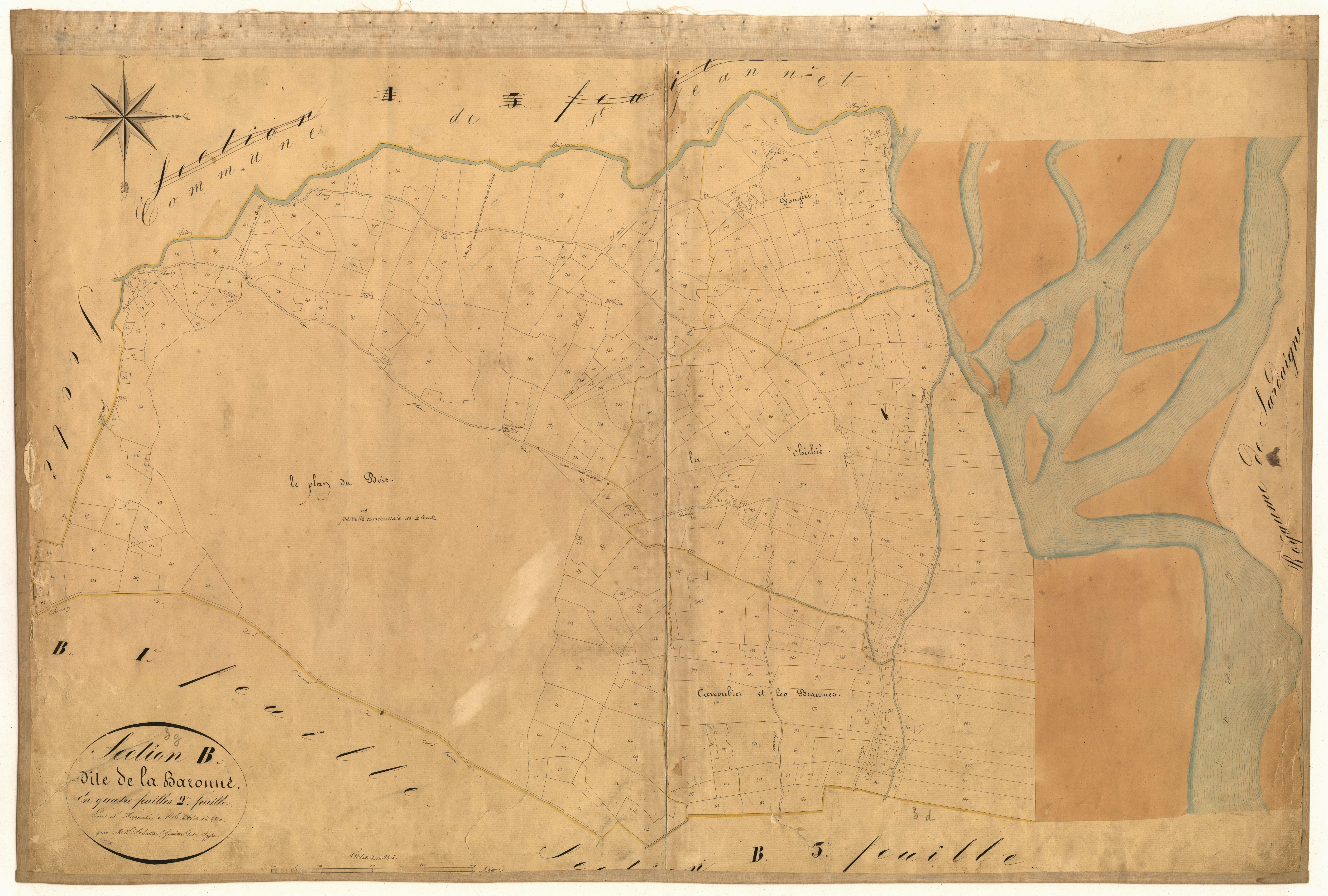 La Baronne. - Plan de section, B3