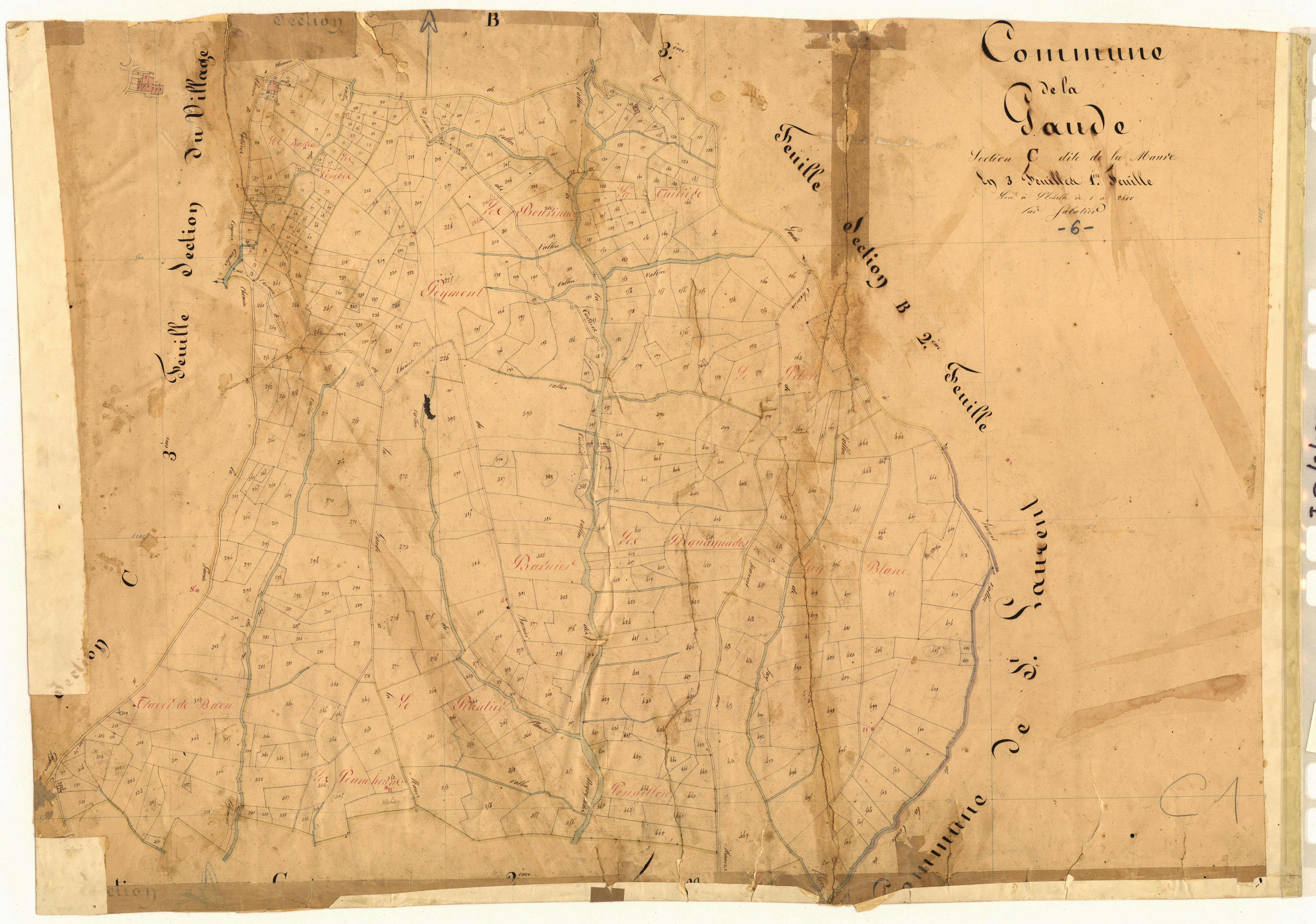 La Maure. - Plan de section, C1