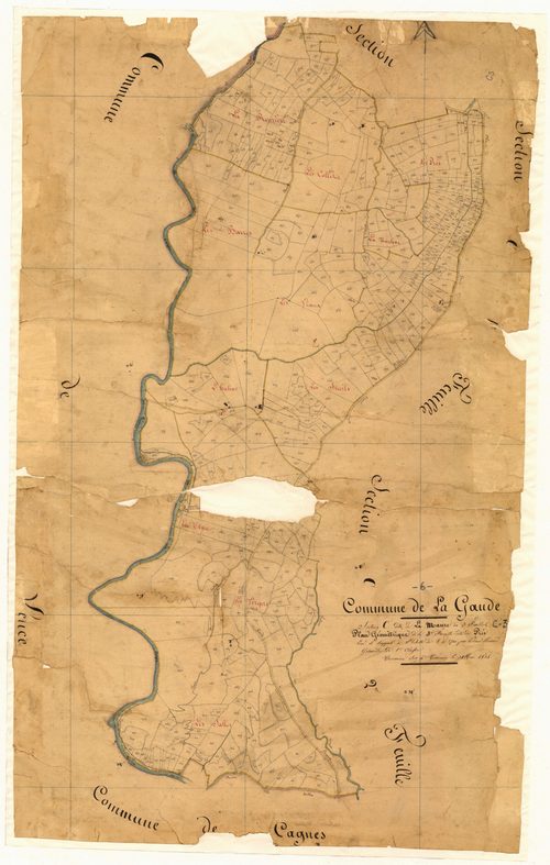 La Maure, les Prés. - Plan de section, C3