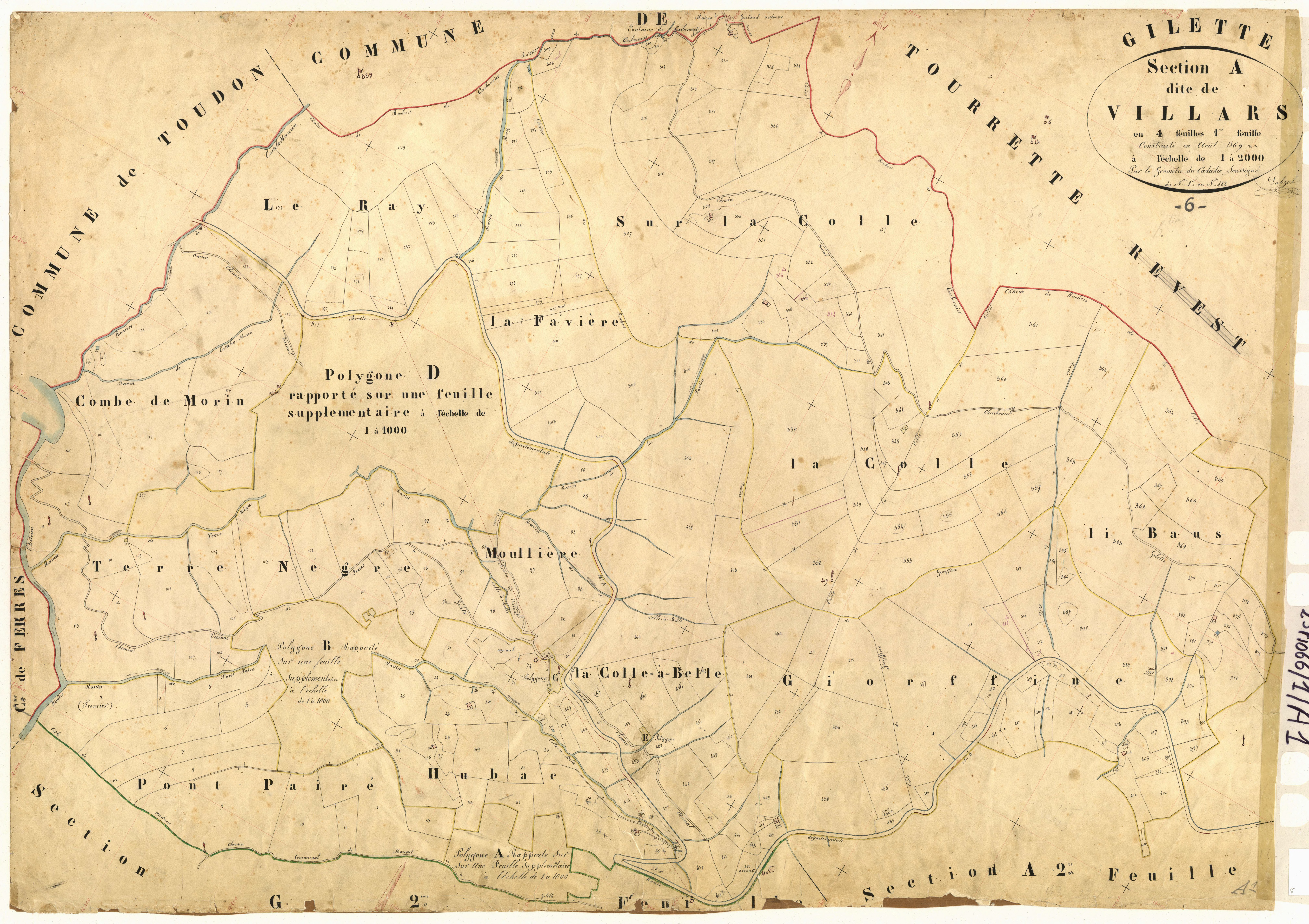 Villars. - Plan de section, A1