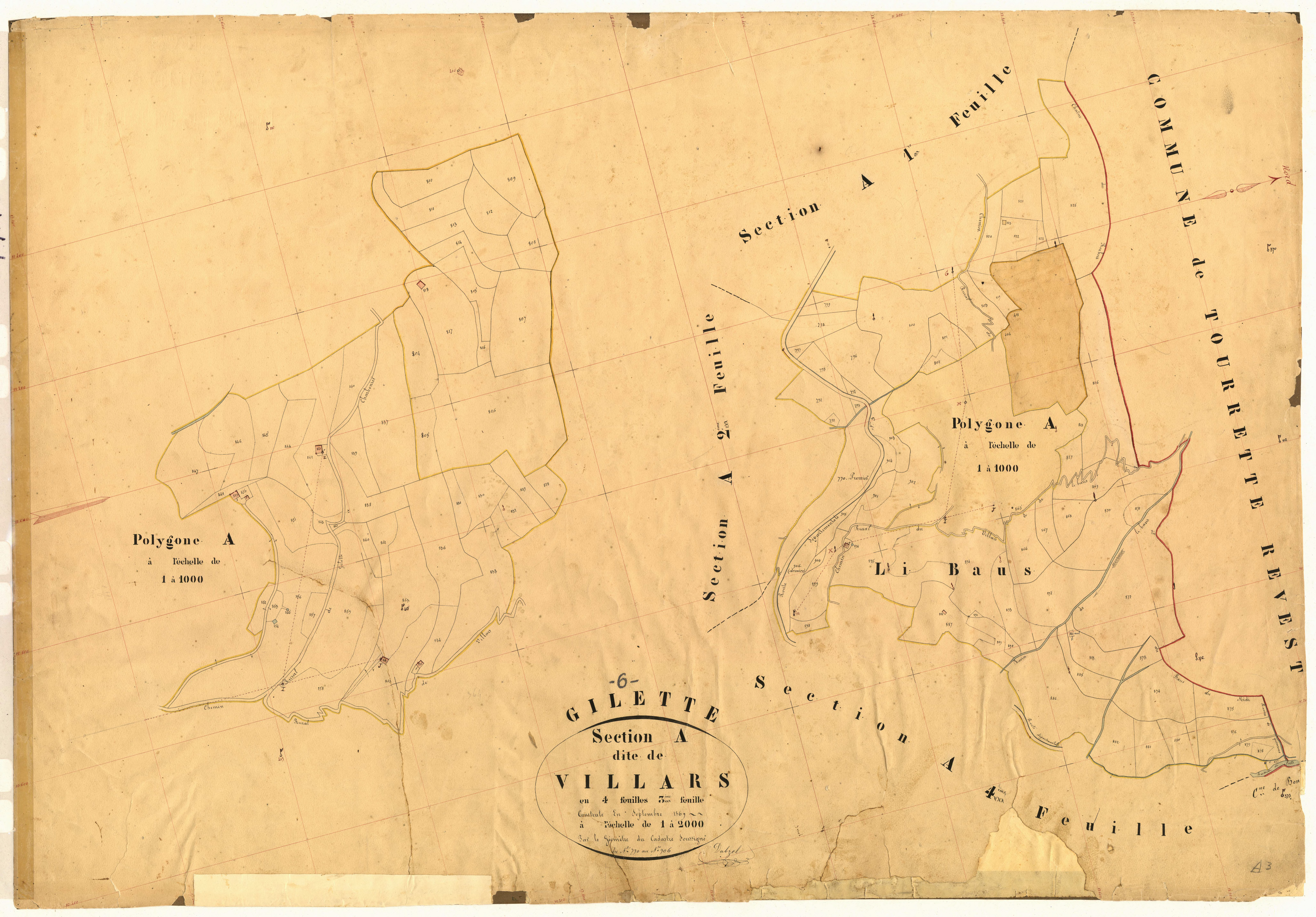 Villars. - Plan de section, A3