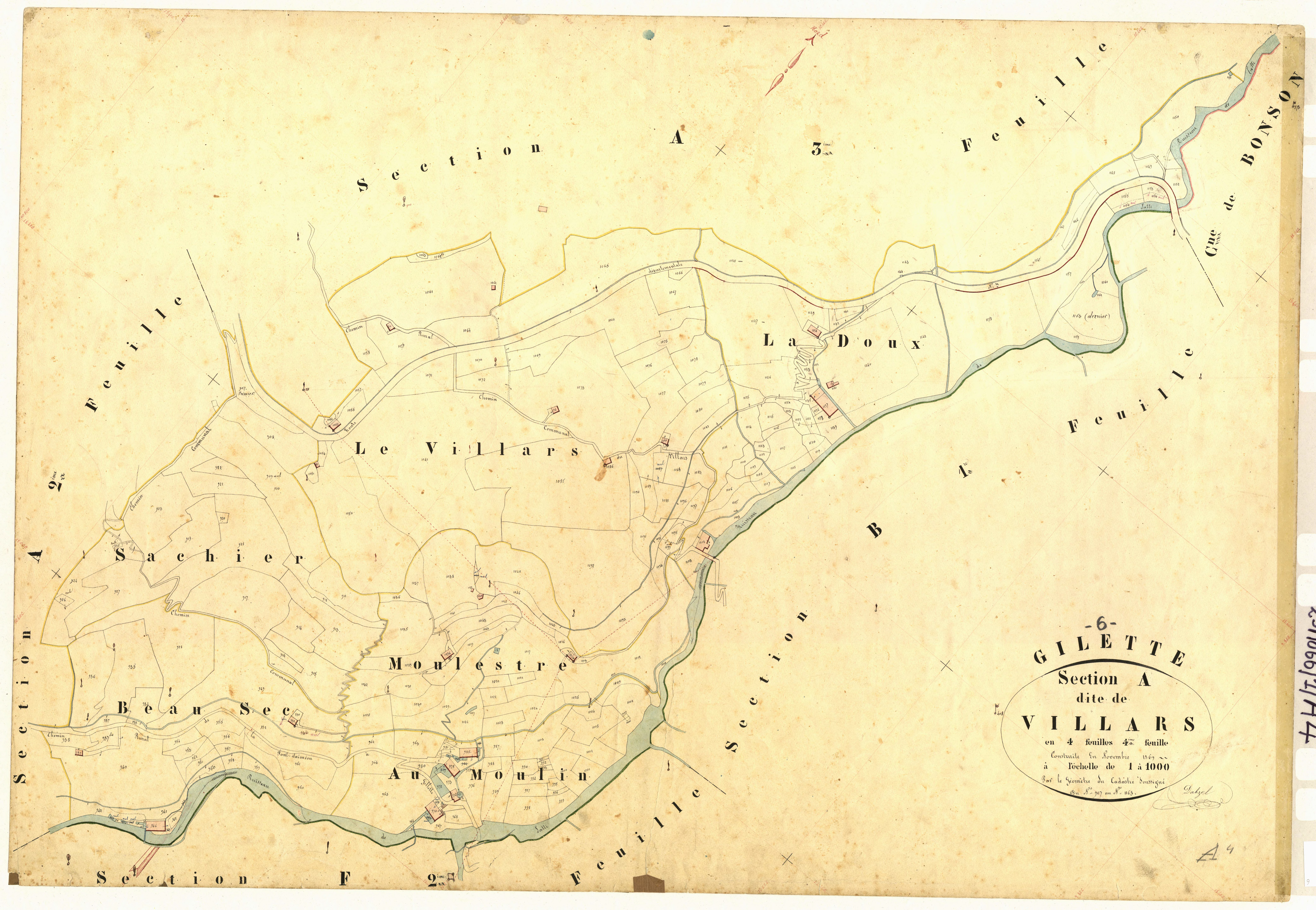 Villars. - Plan de section, A4