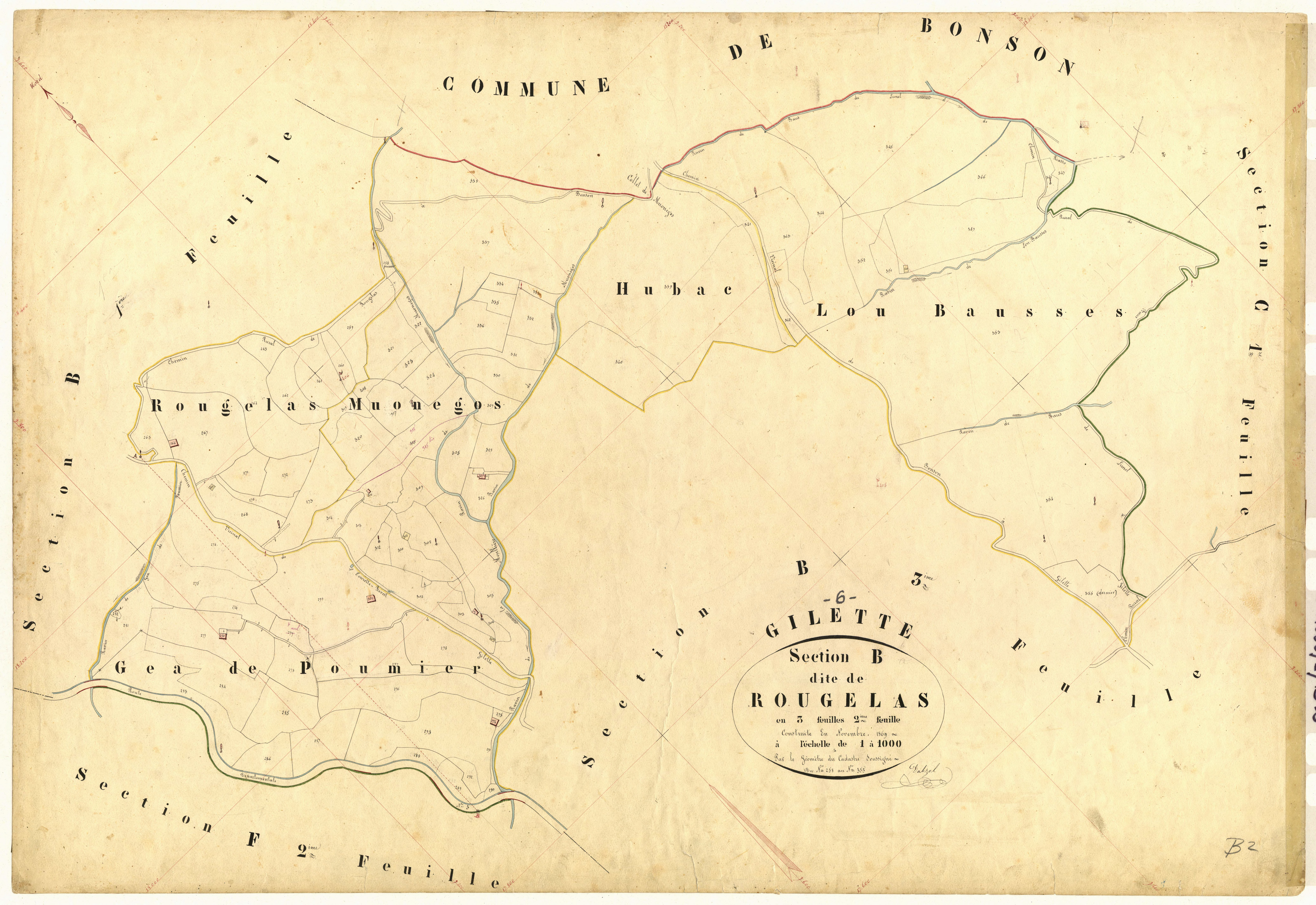 Rougelas. - Plan de section, B2