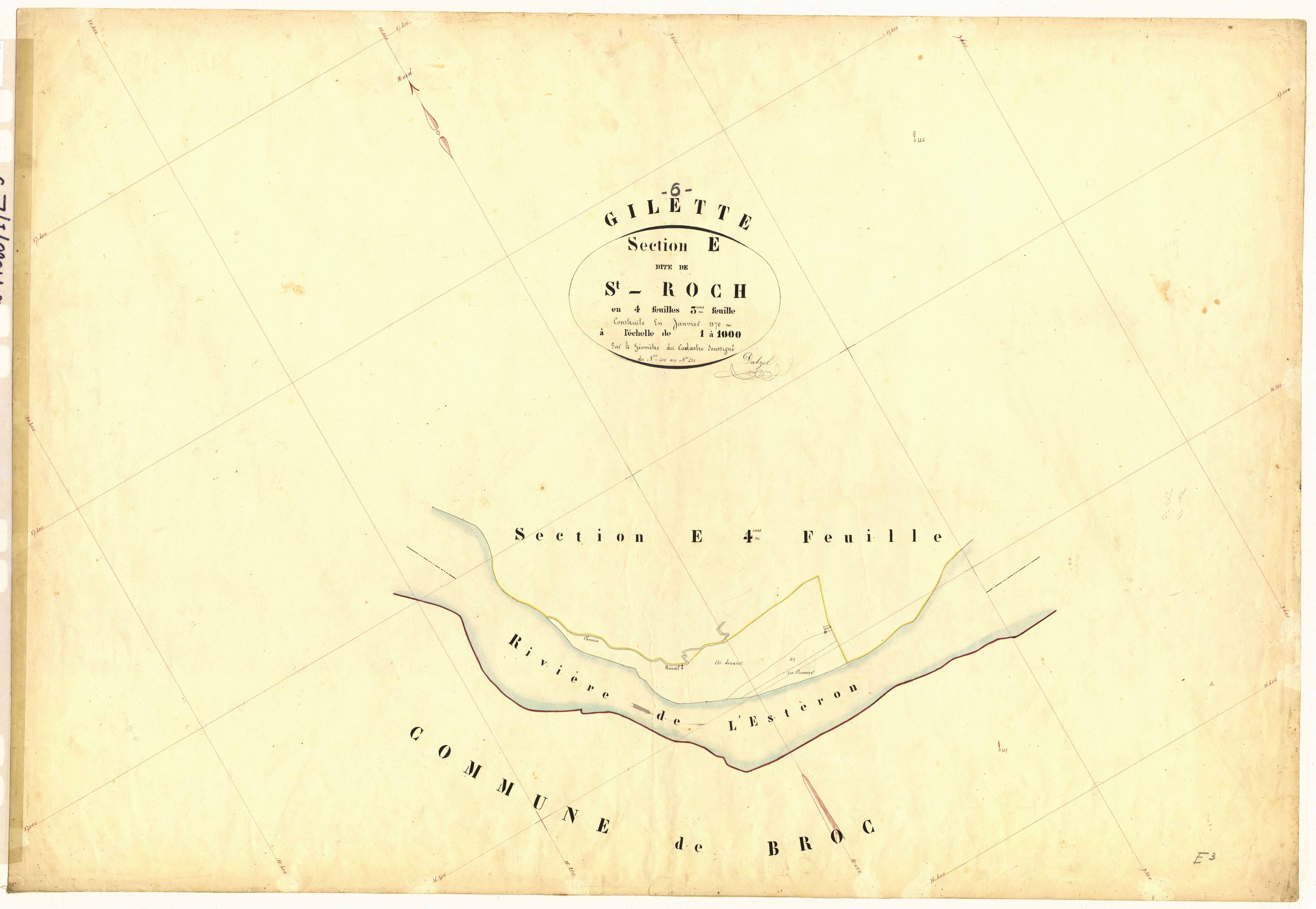 Saint Roch. - Plan de section, E3
