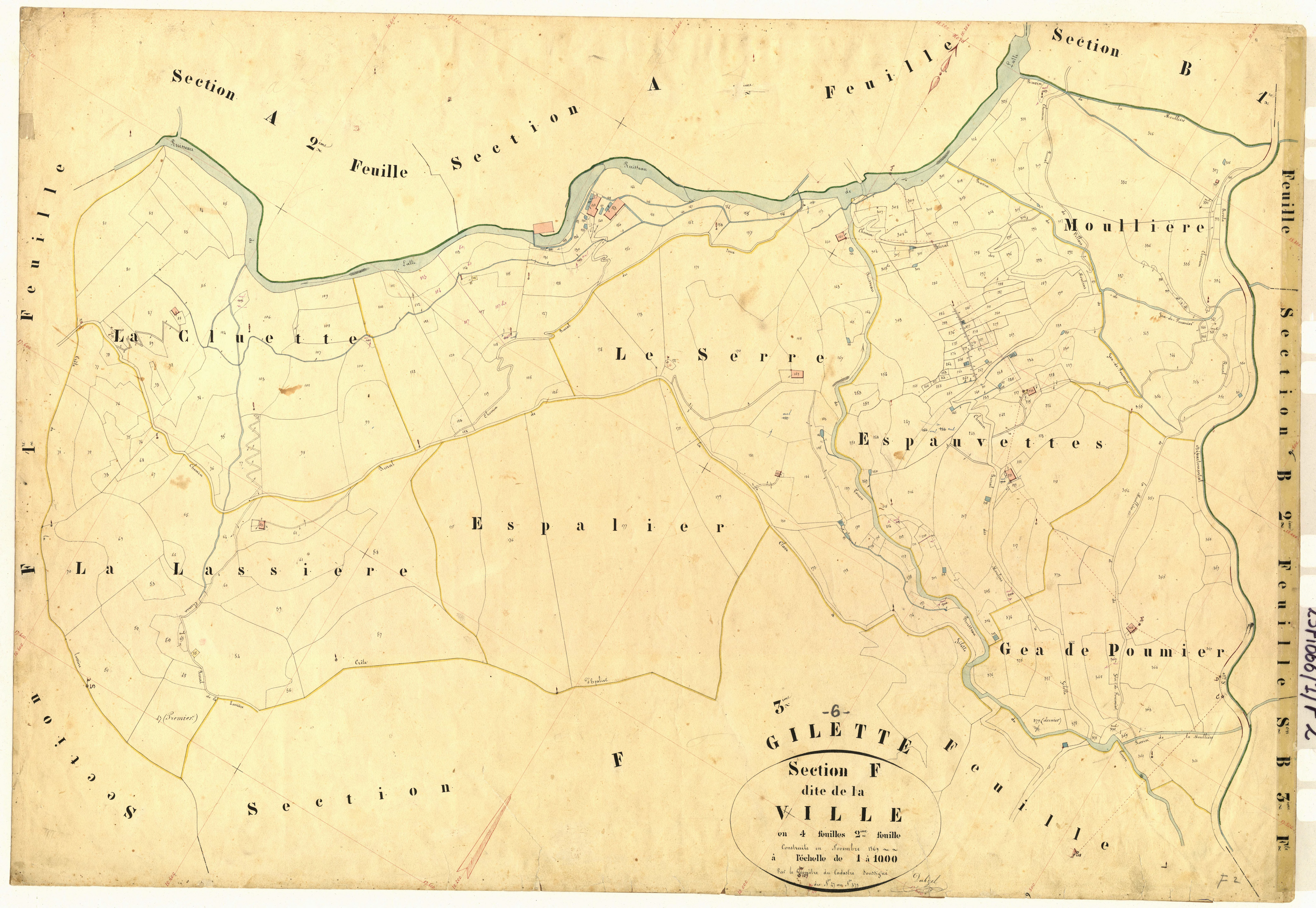 La Ville. - Plan de section, F2