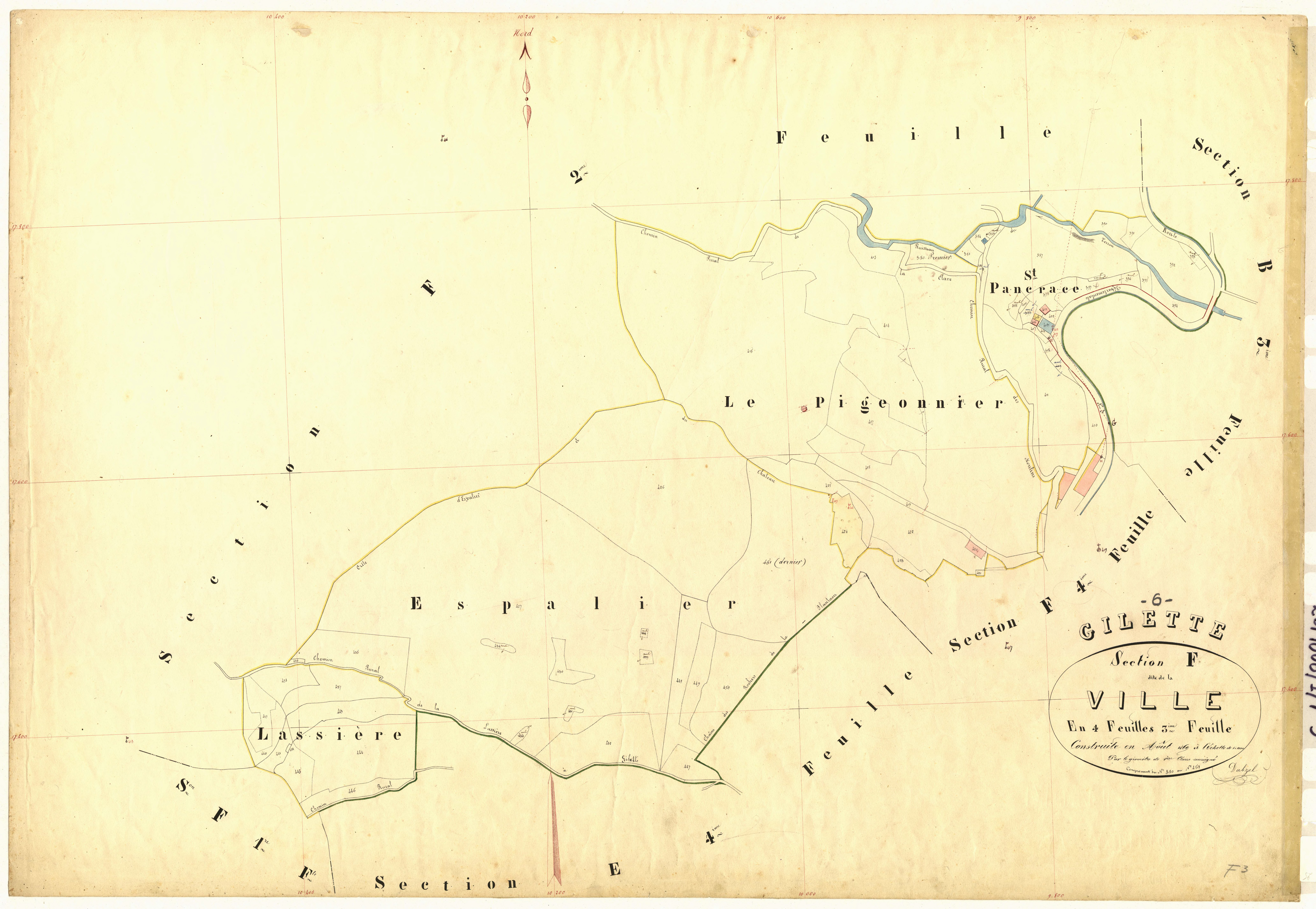 La Ville. - Plan de section, F3