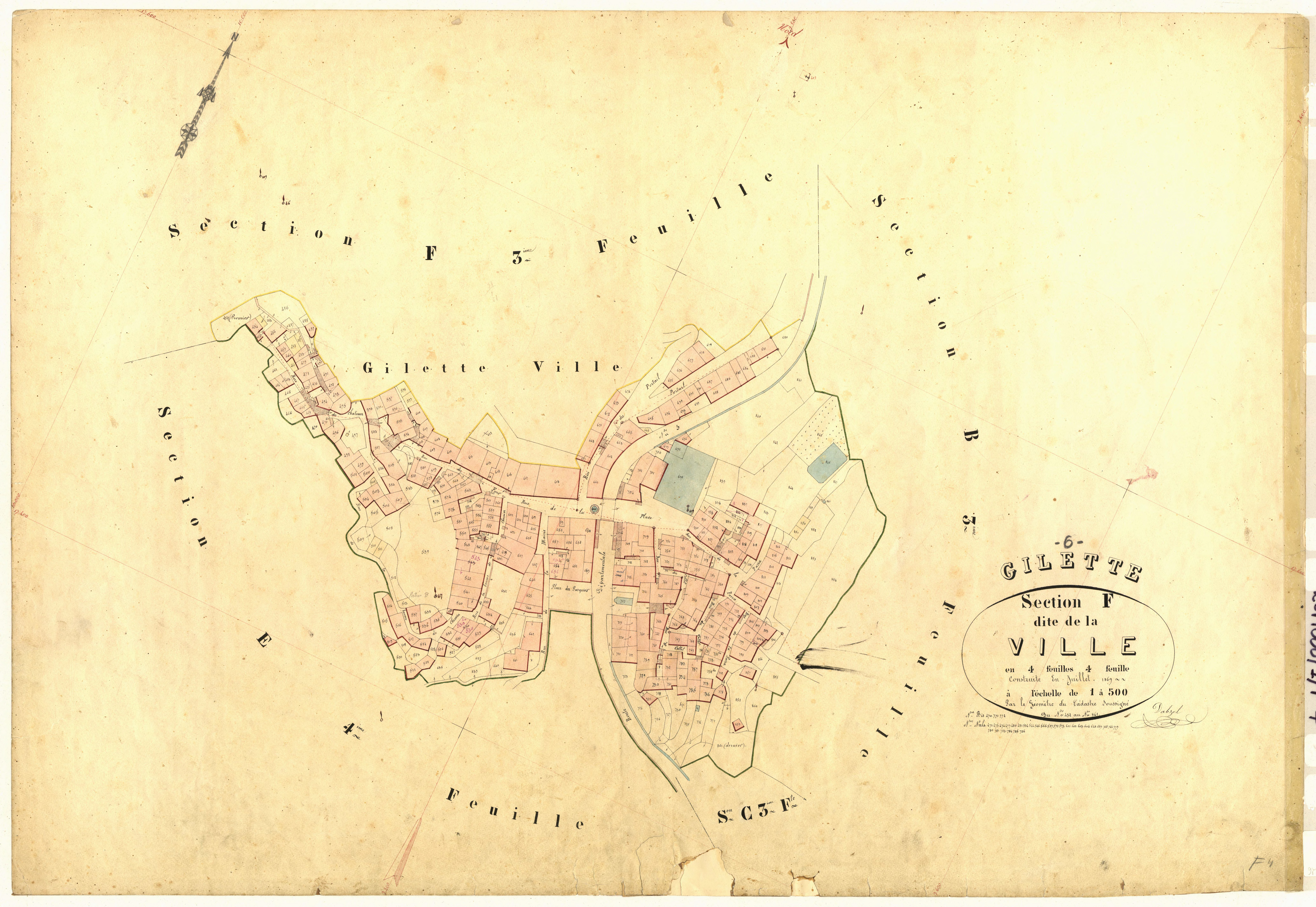 La Ville. - Plan de section, F4