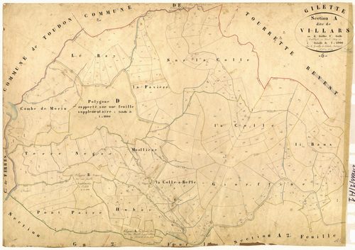 Villars. - Plan de section, A1