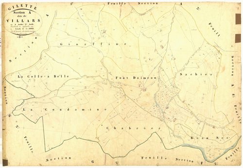 Villars. - Plan de section, A2