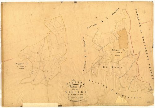 Villars. - Plan de section, A3