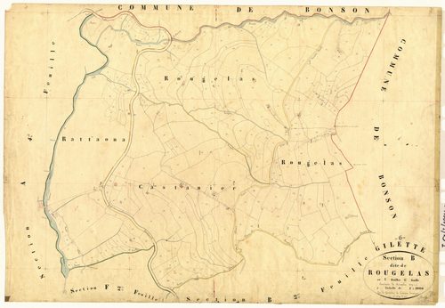 Rougelas. - Plan de section, B1