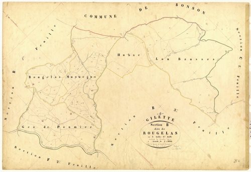Rougelas. - Plan de section, B2