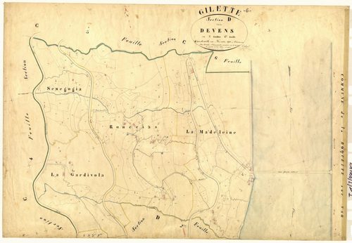 Le Devens. - Plan de section, D1