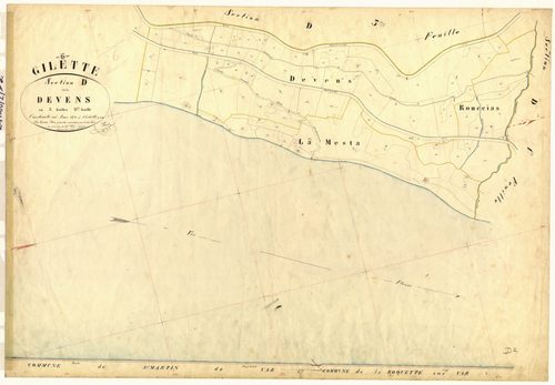 Le Devens. - Plan de section, D2