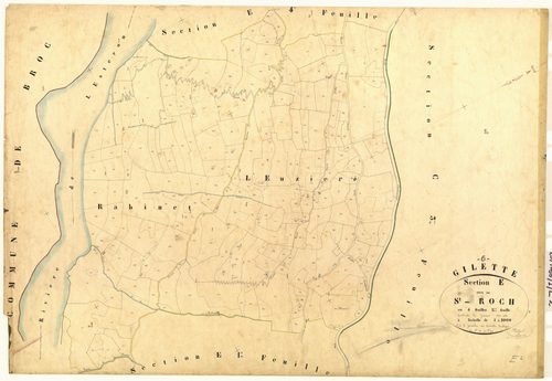 Saint Roch. - Plan de section, E2