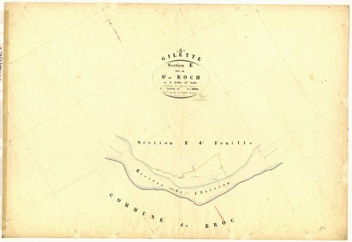 Saint Roch. - Plan de section, E3