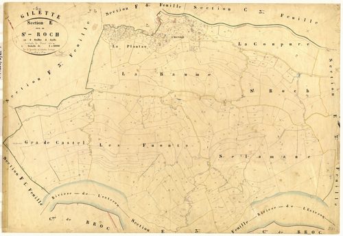 Saint Roch. - Plan de section, E4