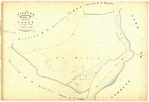 La Ville. - Plan de section, F1