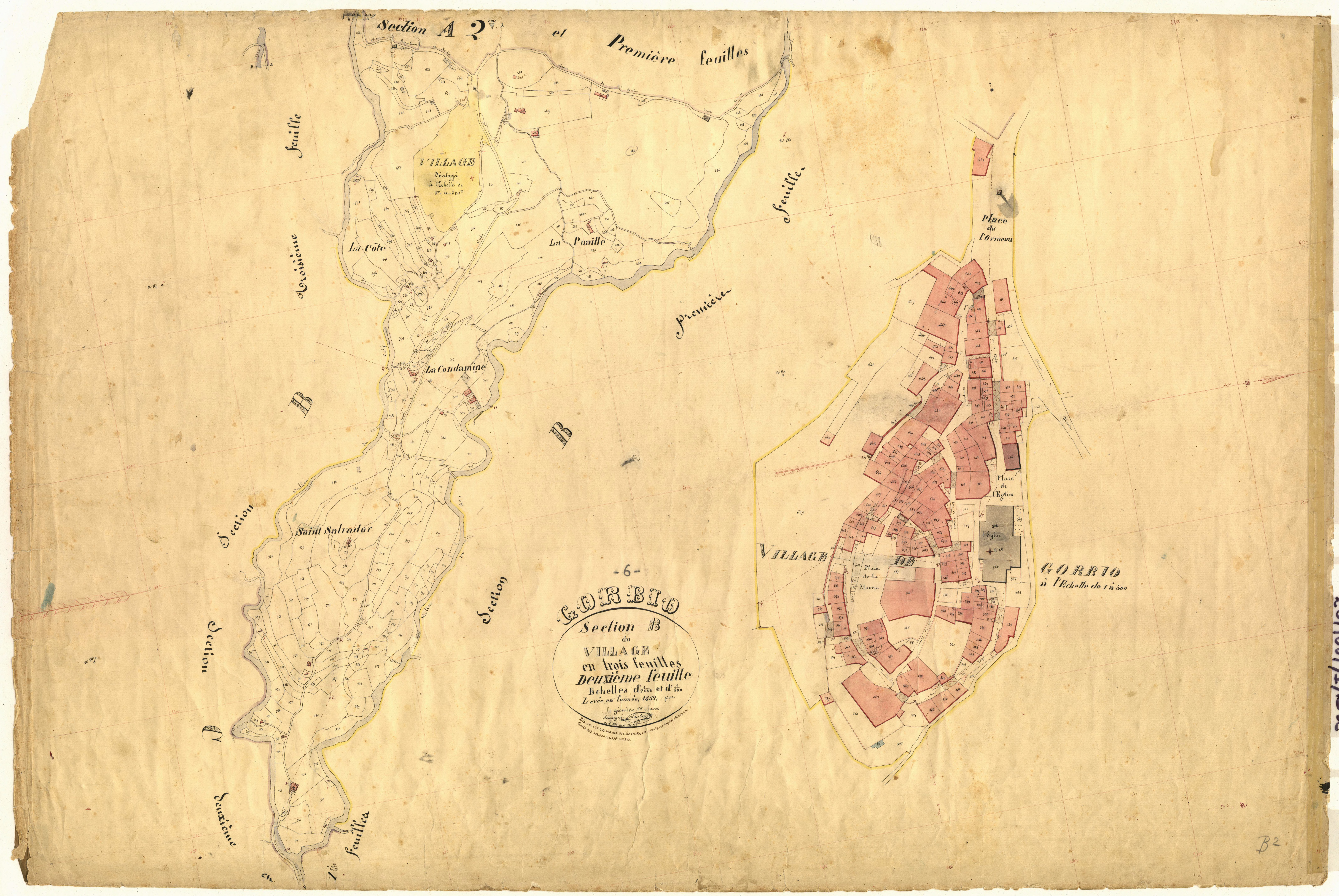 Le Village. - Plan de section, B2