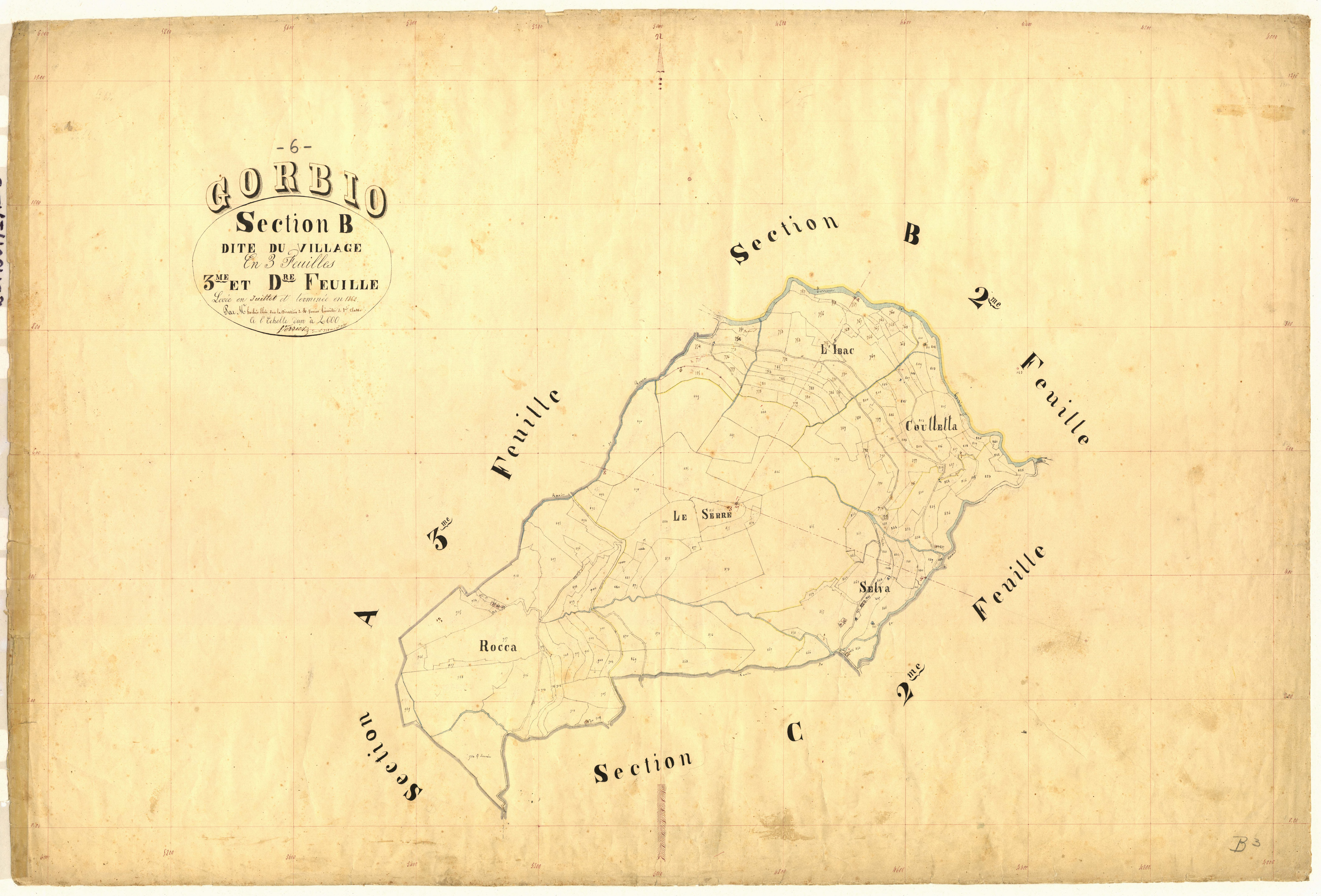 Le Village. - Plan de section, B3