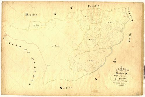 Le Rank. - Plan de section, A2