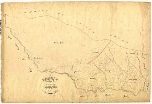 Le Village. - Plan de section, B1