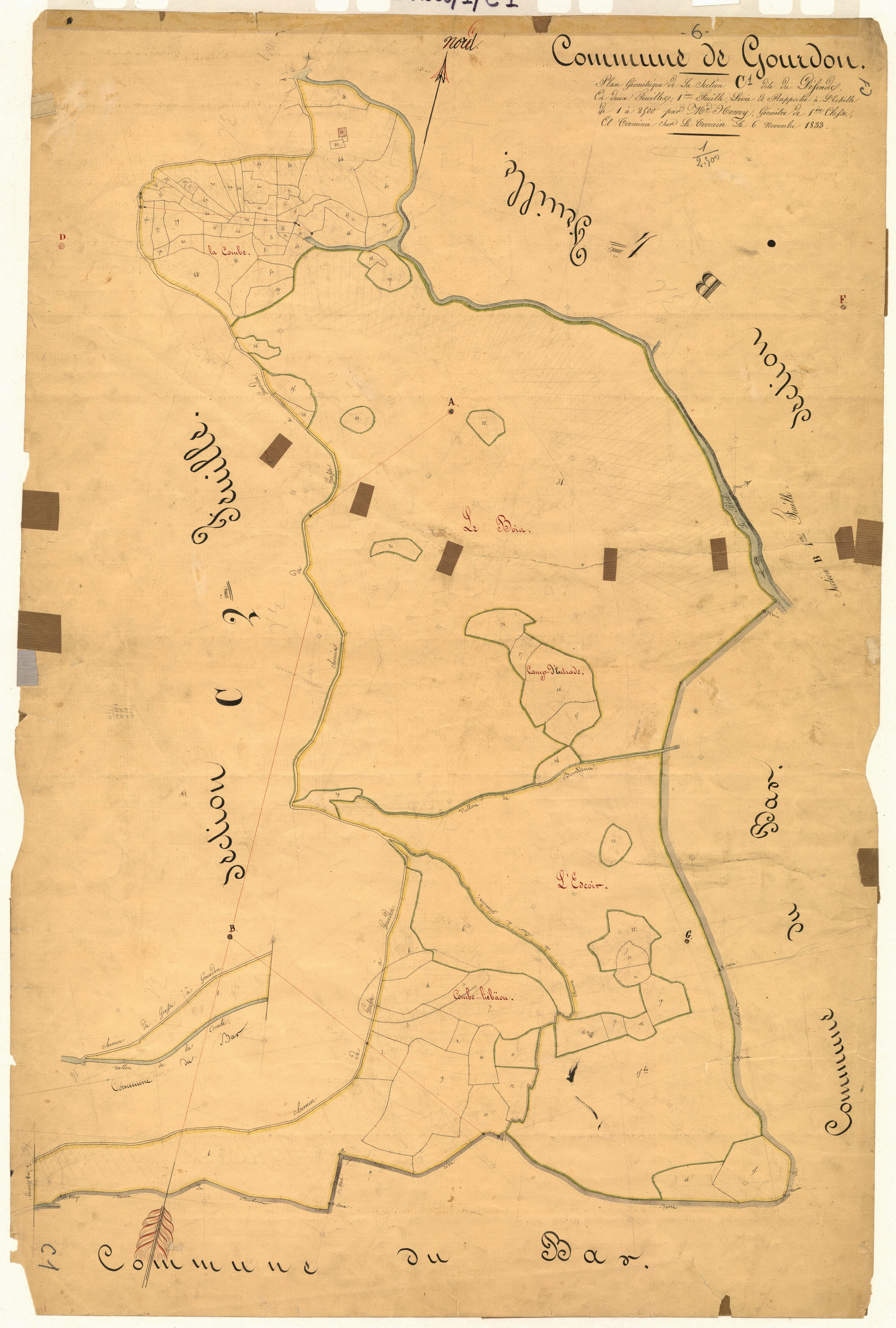 Le Défends. - Plan de section, C1