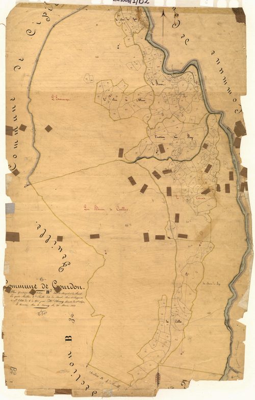 Le Bosquet et le Revest, le Revest. - Plan de section, B2
