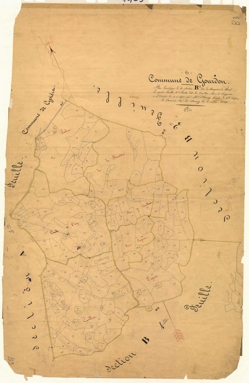 Le Bosquet et le Revest, Cavillore. - Plan de section, B3