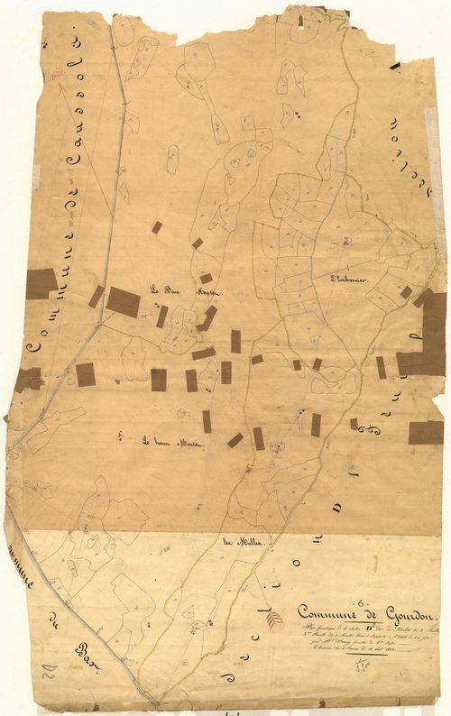 Le Montet, le Montet. - Plan de section, D2