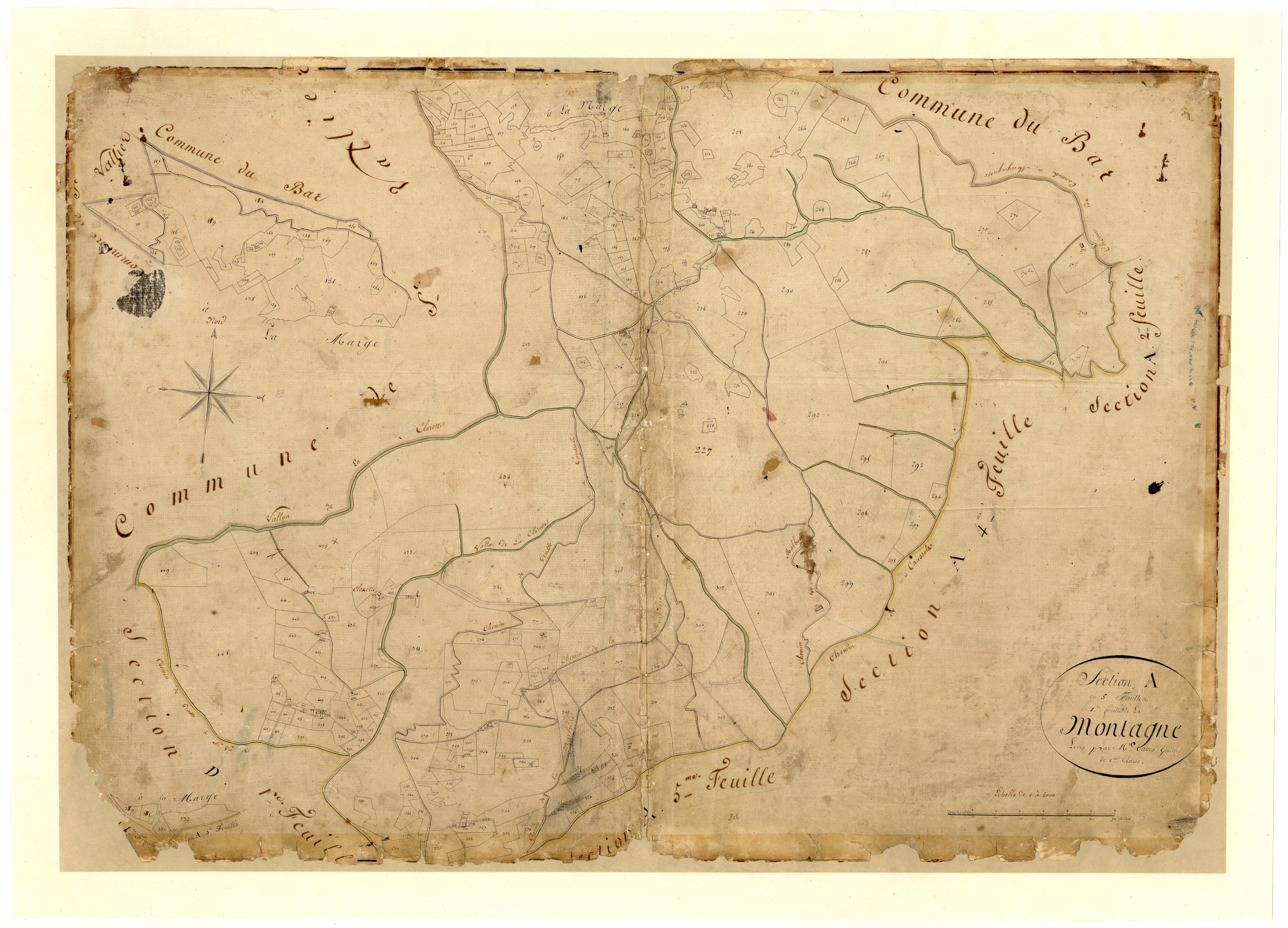 La Montagne. - Plan de section, A1