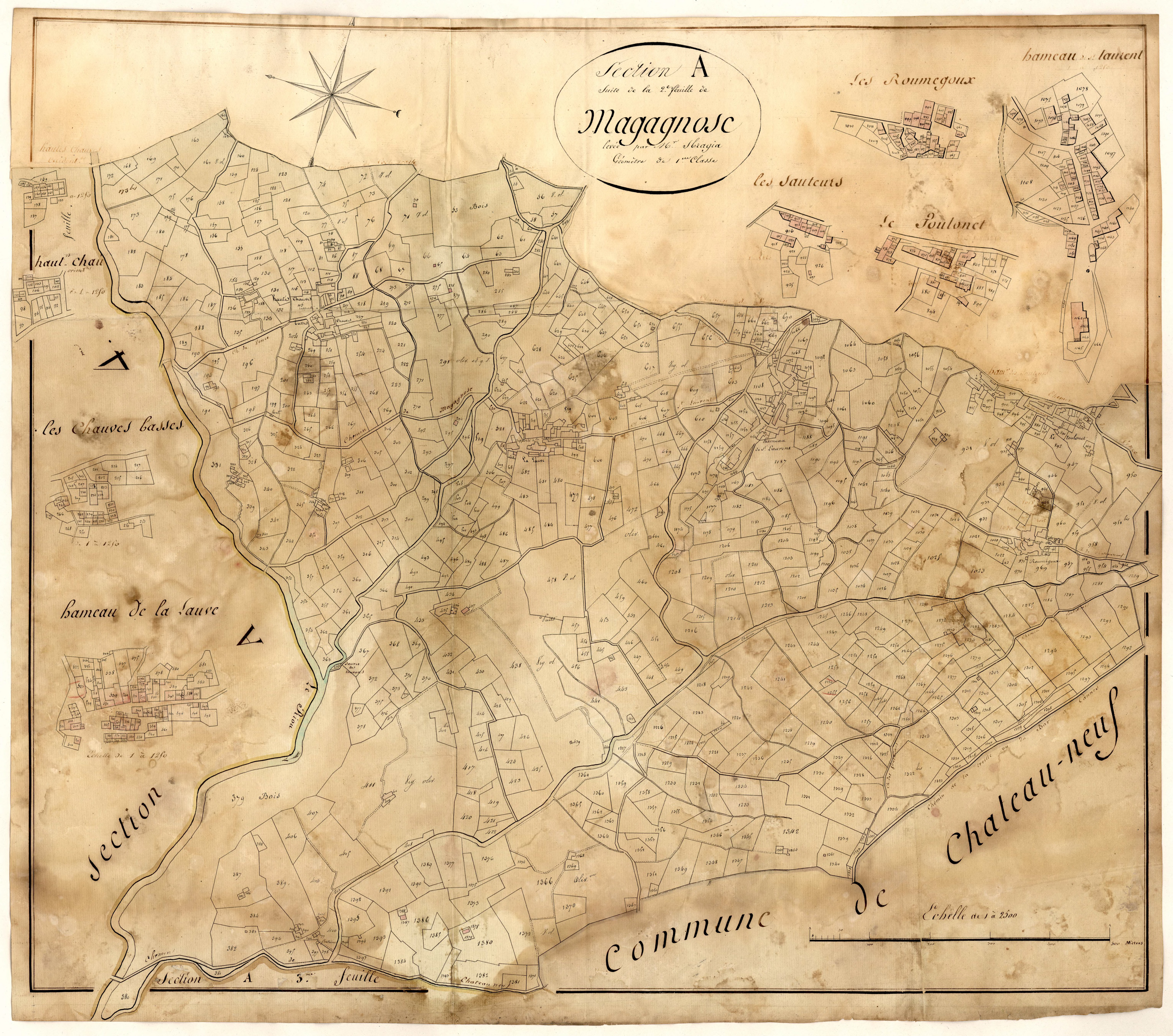 Magagnos (2ème partie). - Plan de section, A2(2)
