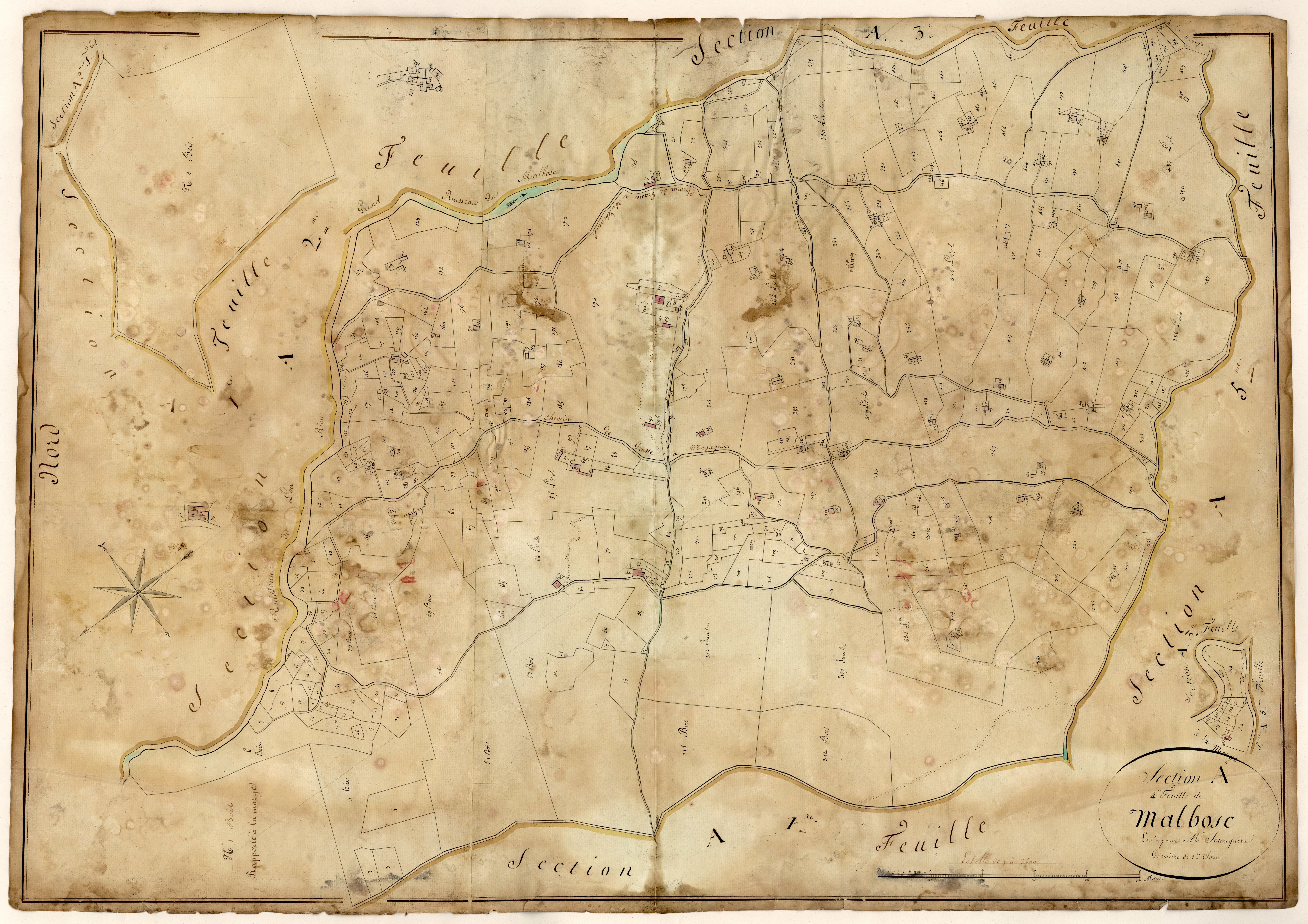 Malbosc. - Plan de section, A4