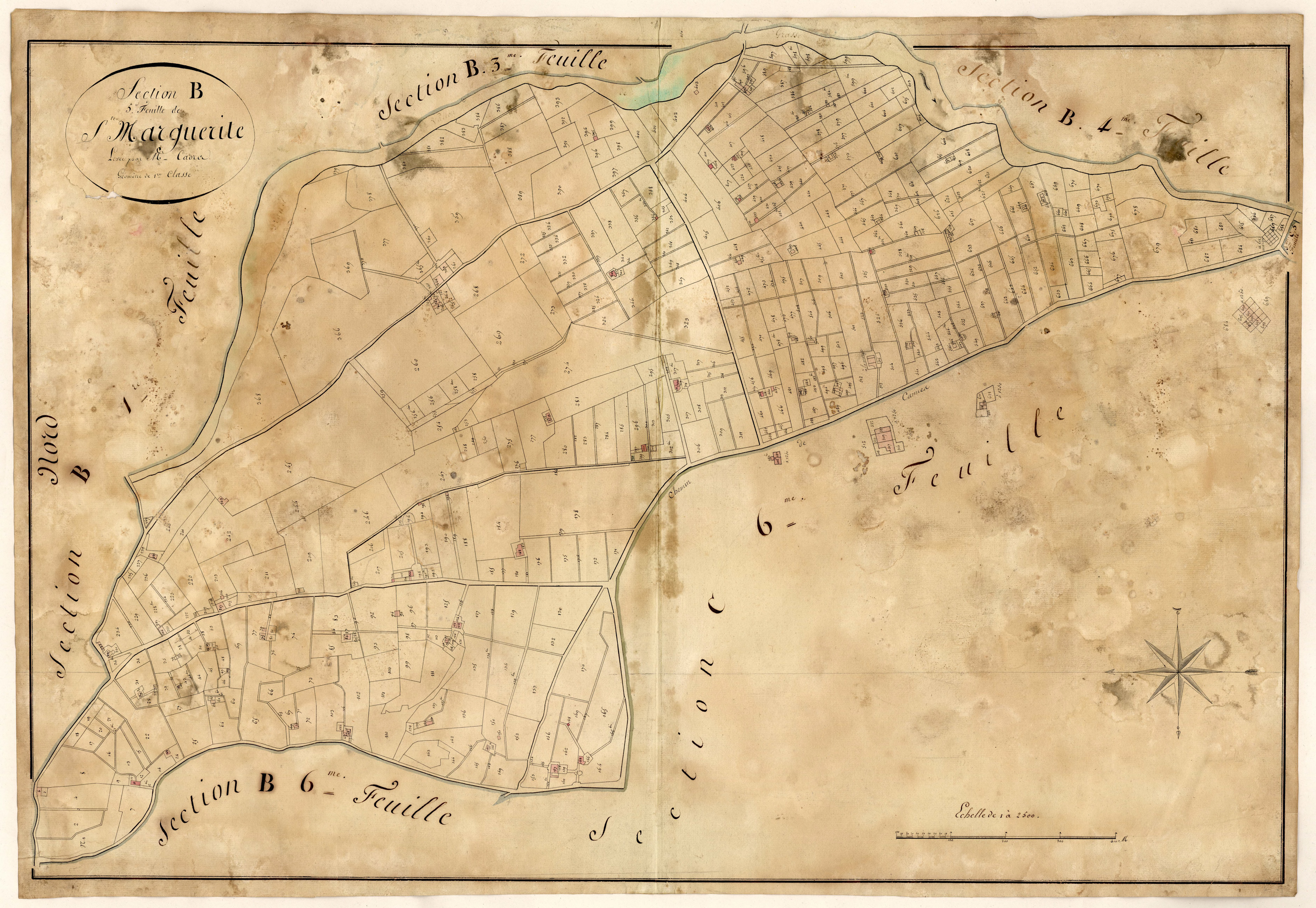 Sainte Marguerite. - Plan de section, B5
