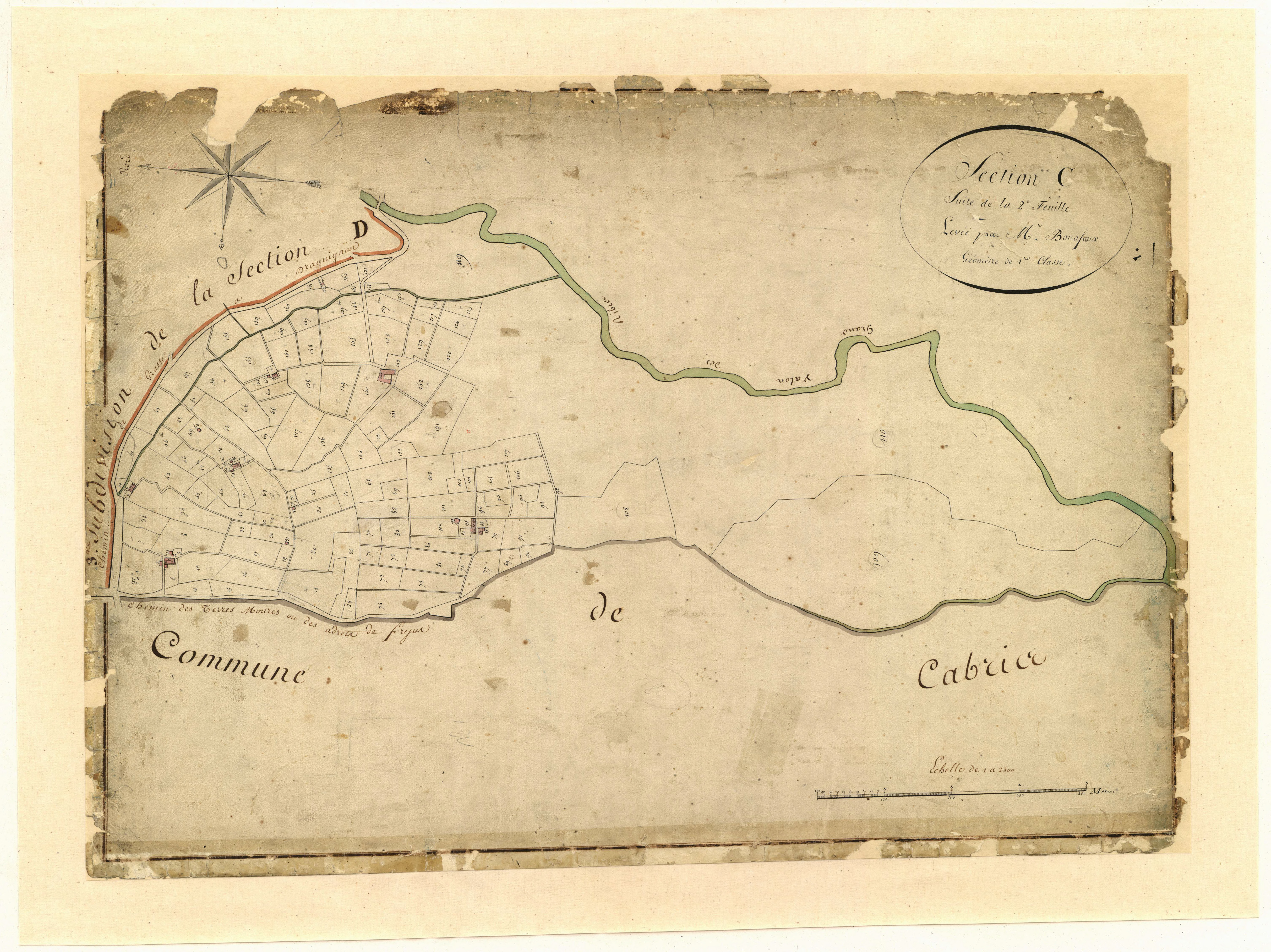 Saint Jacques (1ère partie). - Plan de section, C2(1)