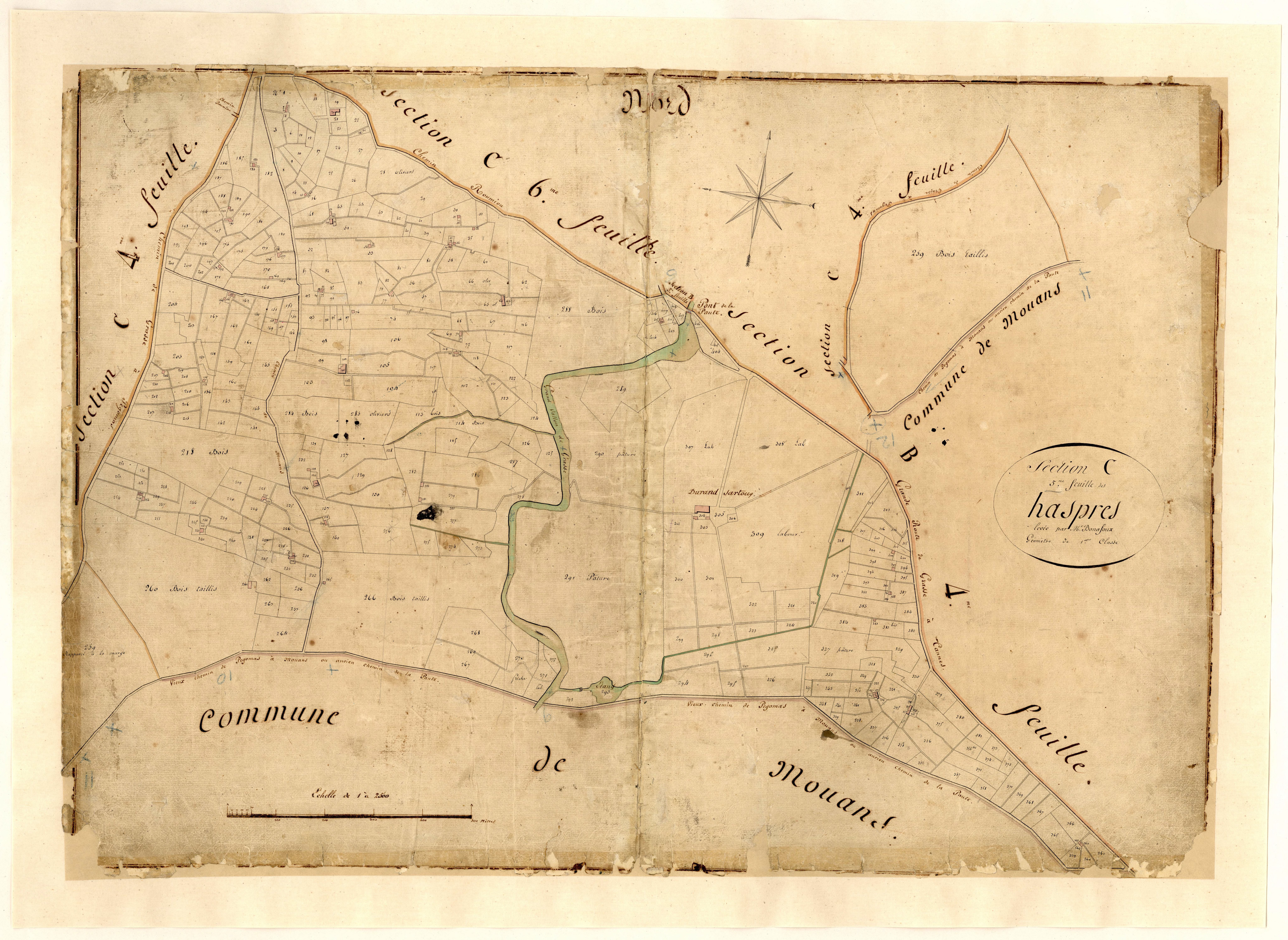 Les Haspres. - Plan de section, C5