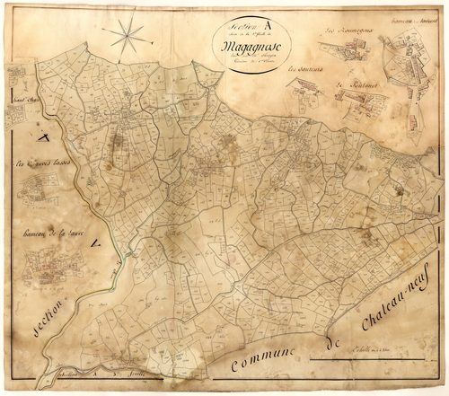 Magagnos (2ème partie). - Plan de section, A2(2)