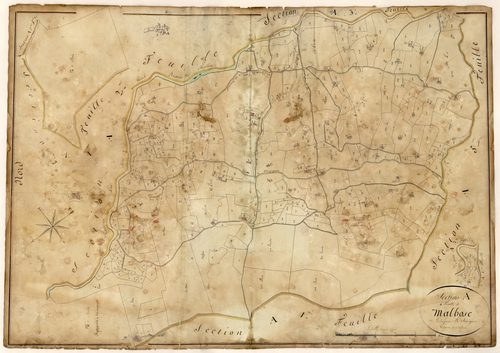 Malbosc. - Plan de section, A4
