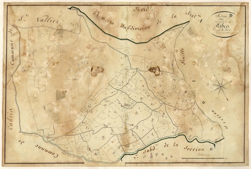 Les Ribbes (2ème partie). - Plan de section, D1(2)