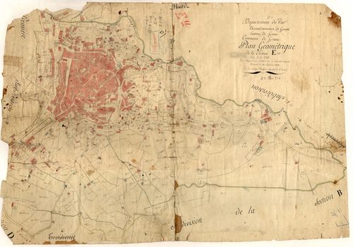 La Ville. - Plan de section, E