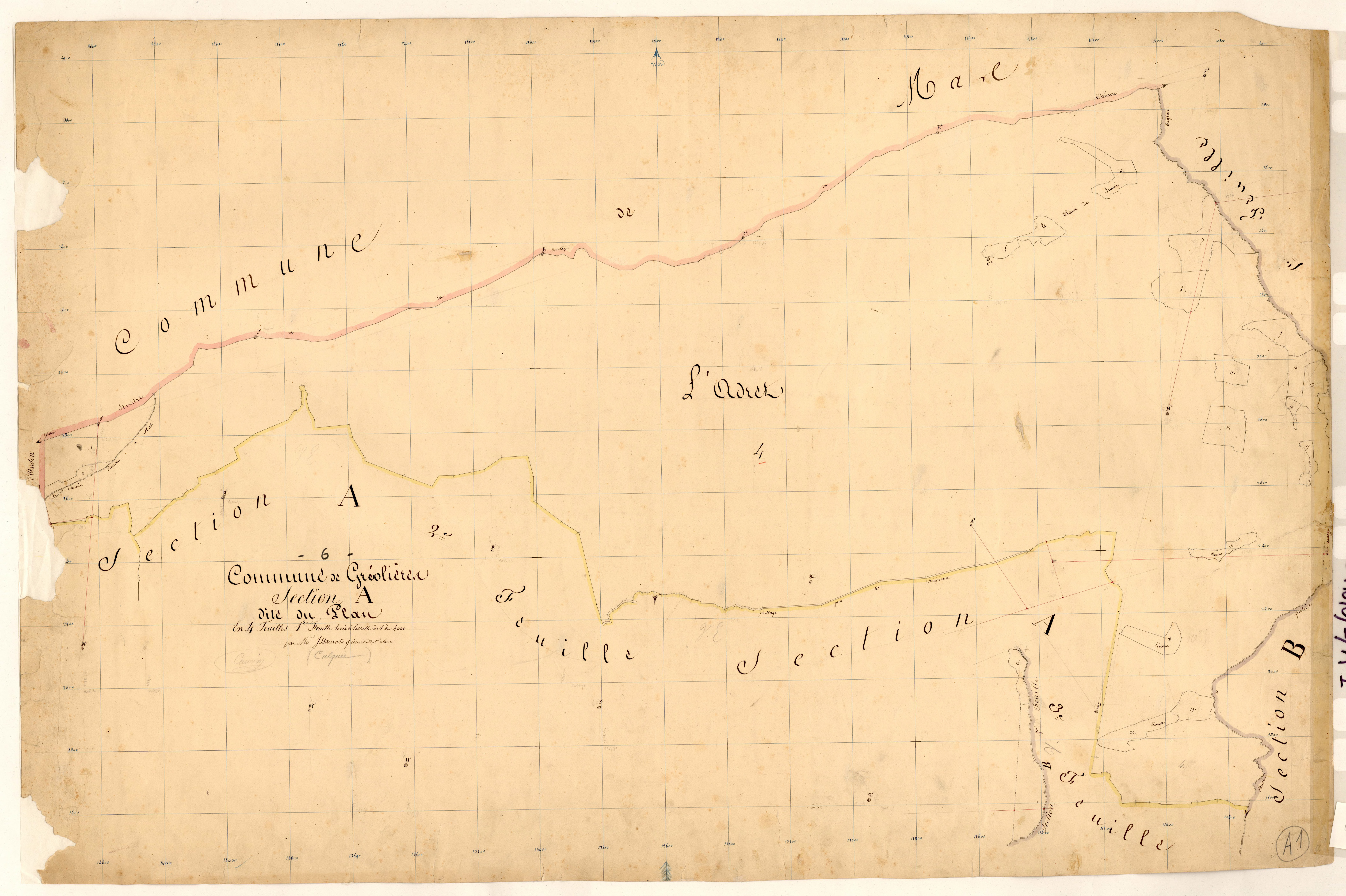Le Plan. - Plan de section, A1
