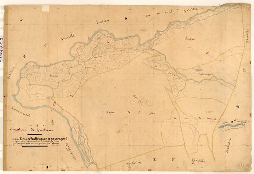 Vallongue et Garavagne. - Plan de section, E1
