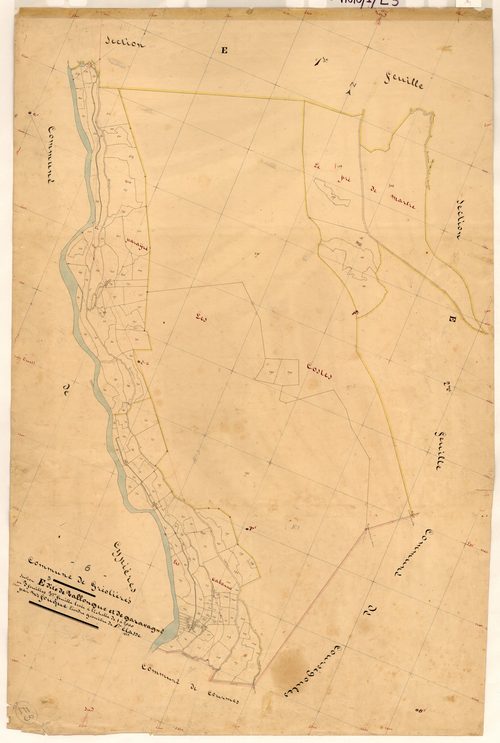 Vallongue et Garavagne. - Plan de section, E3