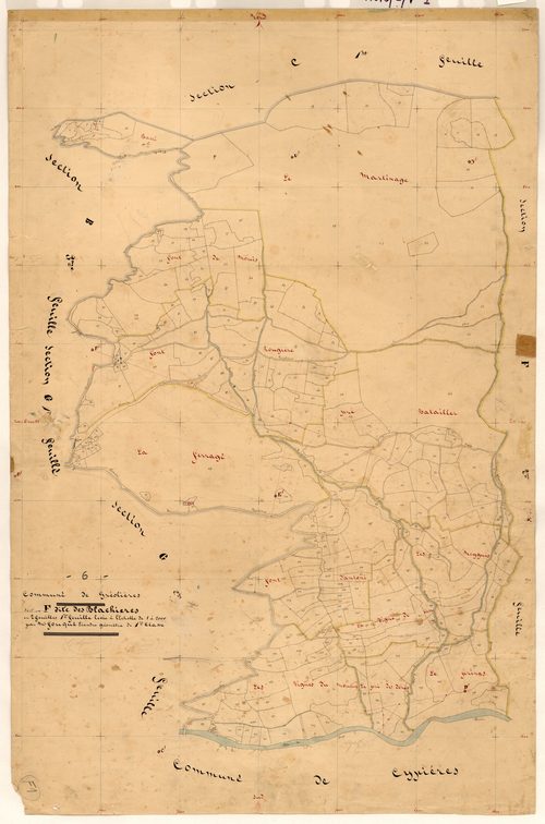 Les Blachières. - Plan de section, F1