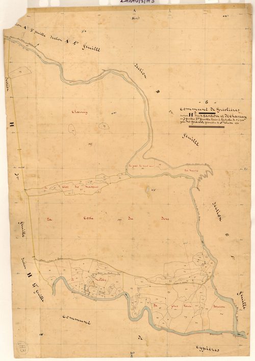 Lavaou et Charruy. - Plan de section, H3