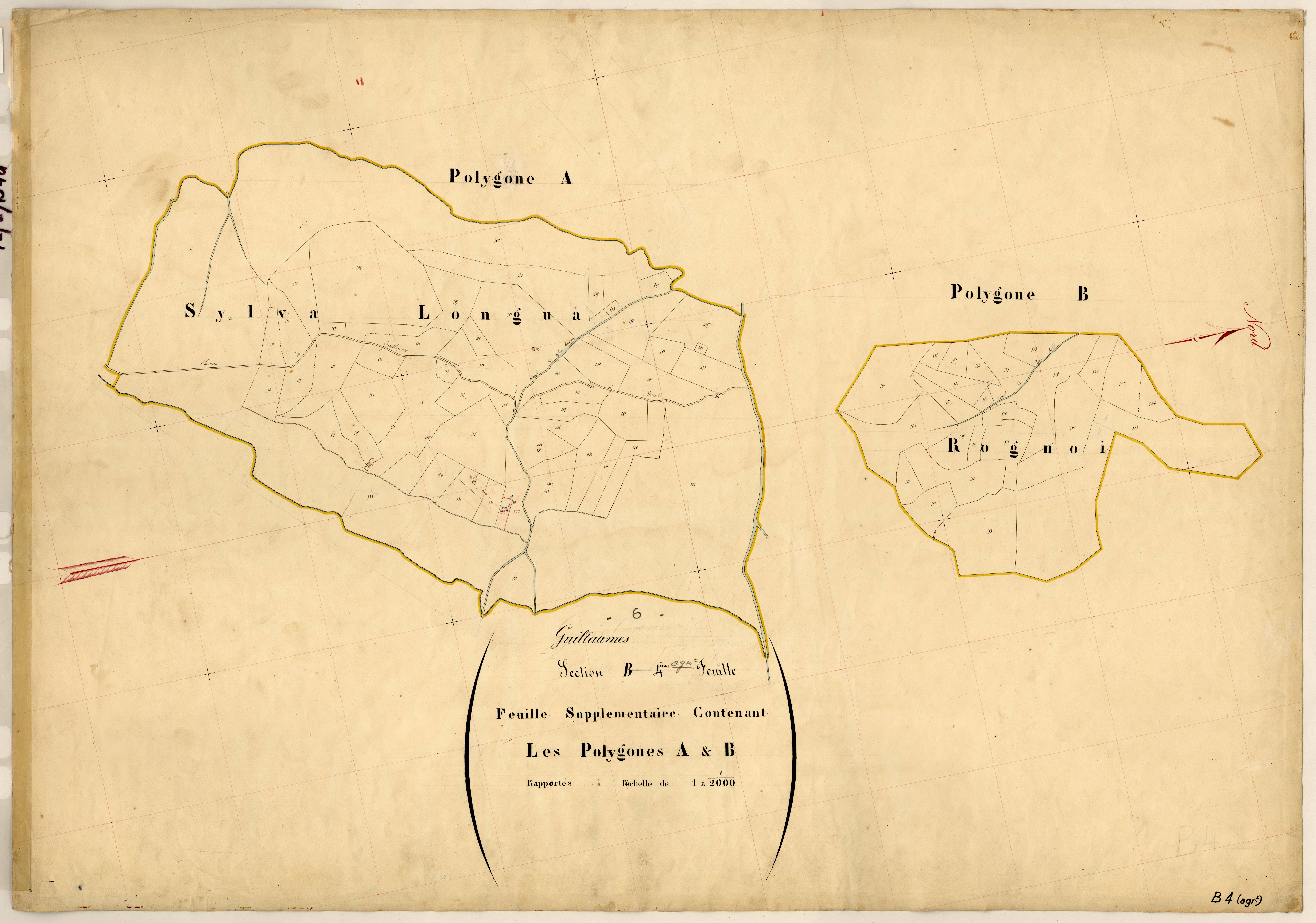Barels le Serre (développement). - Plan de section, B4(d)