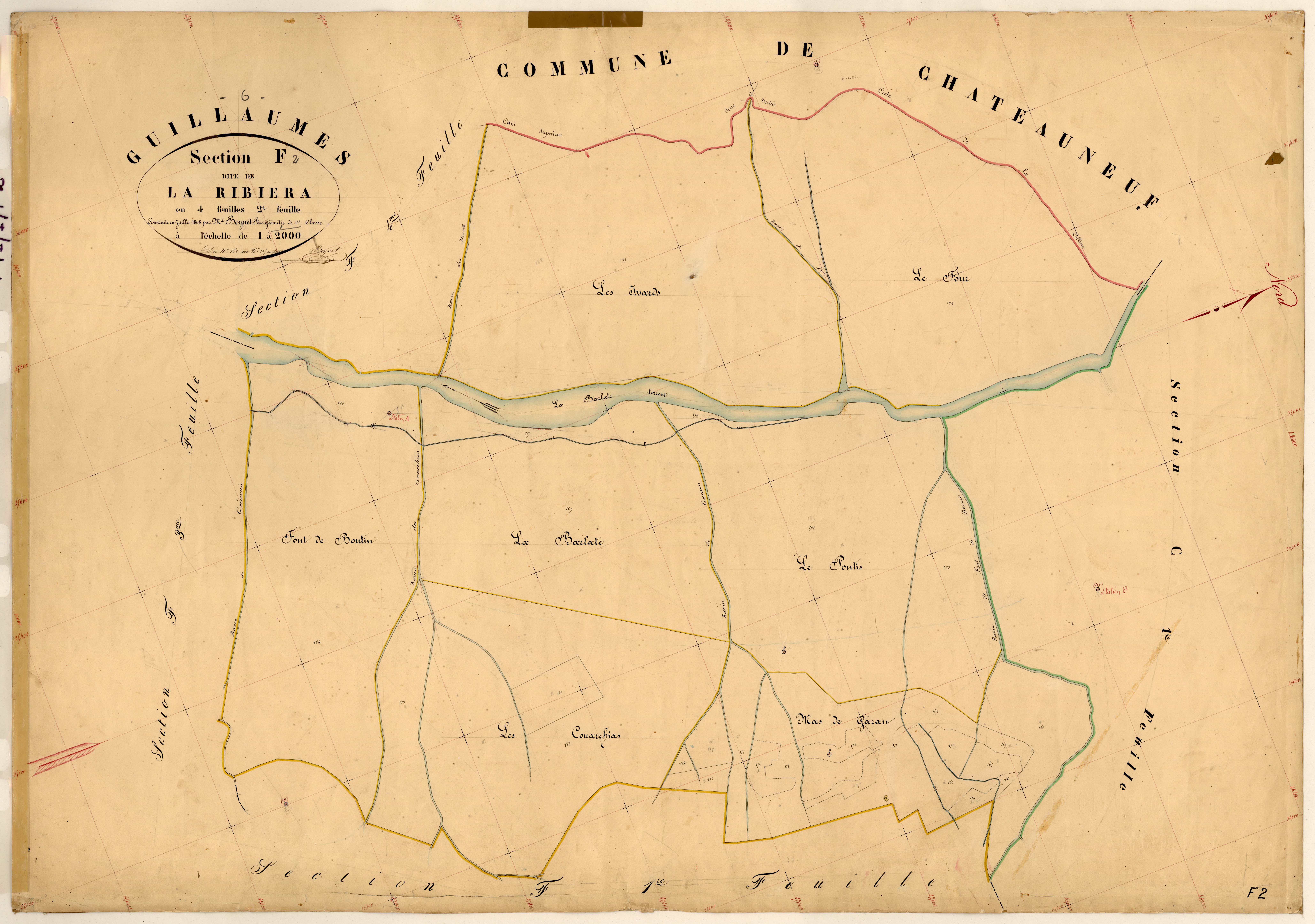 La Ribiera. - Plan de section, F2